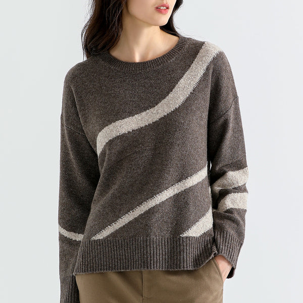 Above Land Jacquard Sweater