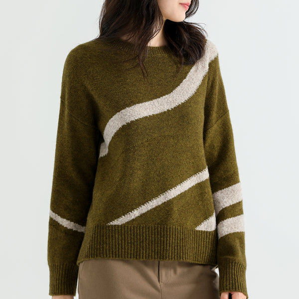 Above Land Jacquard Sweater